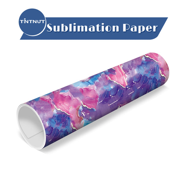 Tintnut Marble Pattern Sublimation Transfer Paper,Watercolor Sublimation Transfer Sheets Compatible with ALL Machine and Easy to use Weed.