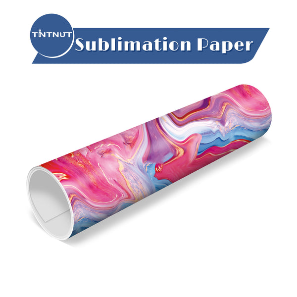Tintnut Marble Pattern Sublimation Transfer Paper,Watercolor Sublimation Transfer Sheets Compatible with ALL Machine and Easy to use Transfer.