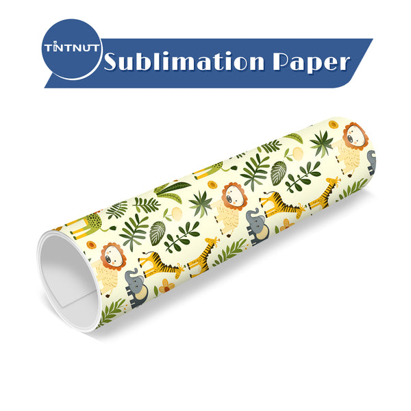 Tintnut Animals Pattern Sublimation Transfer Paper,Zebra Pattern Sublimation Transfer Sheets Compatible with ALL Machine and Easy to use Transfer.