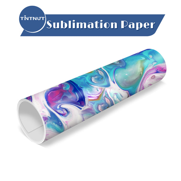 Tintnut Liquid Colors Sublimation Pattern Transfer Paper,Watercolor Sublimation Ink Transfer Sheets Compatible with ALL Machine and Easy to use Weed.