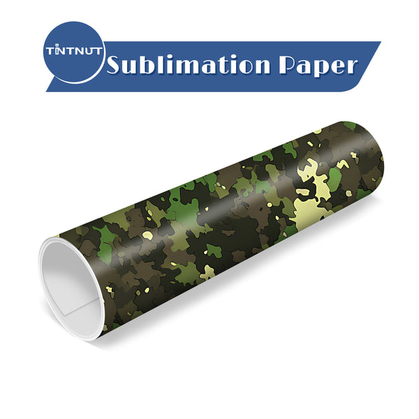 Tintnut Camo Pattern Sublimation Transfer Paper,Sublimation Transfer Sheets Compatible with ALL Machine and Easy to use Transfer.