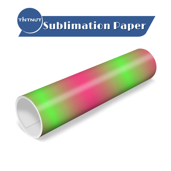 Tintnut Color Gradient Sublimation Transfer Paper,Various Colors Sublimation Ink Transfer Sheets Compatible with ALL Machine and Easy to use Transfer.