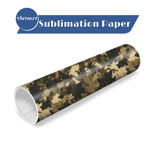 Tintnut Camo Pattern Sublimation Transfer Paper,Sublimation Ink Transfer Sheets Compatible with ALL Machine and Easy to use Weed.