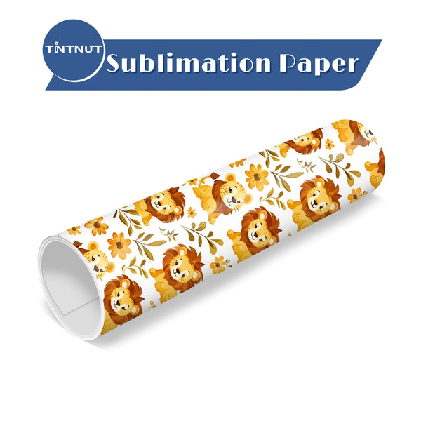 Tintnut Animals Pattern Sublimation Transfer Paper,Sublimation Ink Transfer Sheets Compatible with ALL Machine and Easy to use Weed.