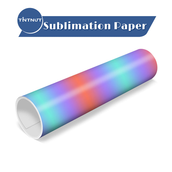Tintnut Color Gradient Sublimation Transfer Paper,Various Colors Sublimation Ink Transfer Sheets Compatible with ALL Machine and Easy to use Weed.