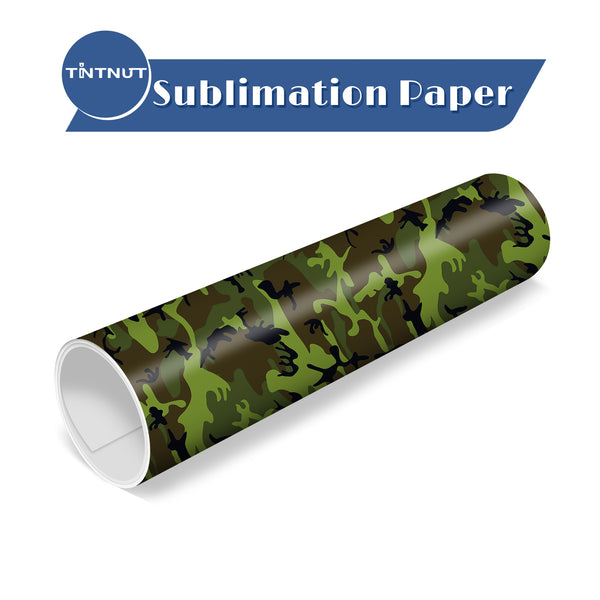 Tintnut Camo Pattern Sublimation Transfer Paper,Sublimation Ink Transfer Sheets Compatible with ALL Machine and Easy to use Transfer.