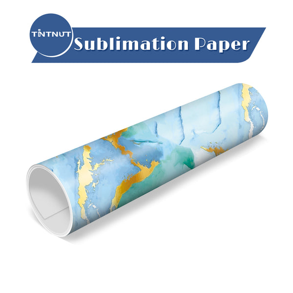 Tintnut Marble Pattern Sublimation Transfer Paper,Watercolor Sublimation Ink Transfer Sheets Compatible with ALL Machine and Easy to use Transfer.