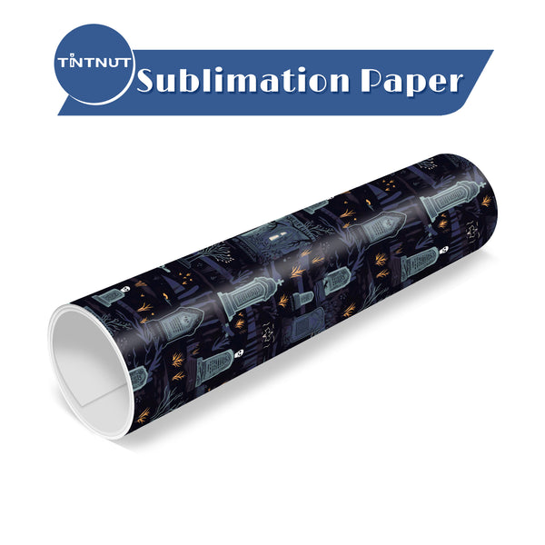 Tintnut Horror Halloween Sublimation Transfer Sheets,Halloween Pattern Sublimation Transfer Paper Compatible with ALL Machine and Easy to use Transfer.