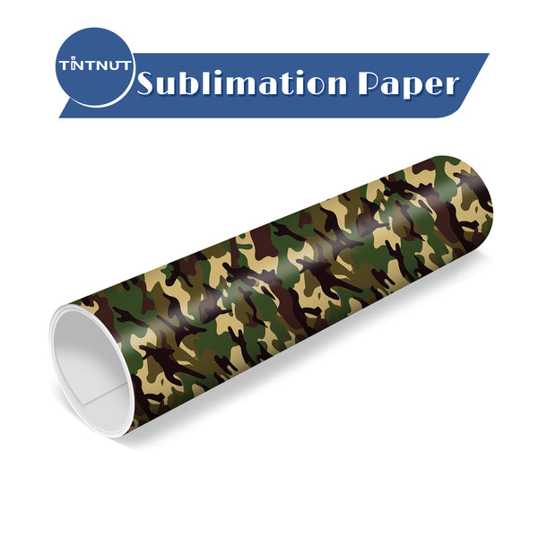 Tintnut Camo Pattern Sublimation Ink Transfer Sheets,Sublimation Transfer Paper Compatible with ALL Machine and Easy to use Transfer.