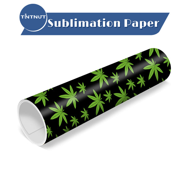 Tintnut Cannabis Sublimation Transfer Paper,Long Leaf Patterned Sublimation Ink Transfer Sheets Compatible with ALL Machine and Easy to use Transfer