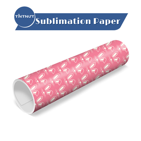 Tintnut Easter Egg Pattern Sublimation Transfer Paper,Rabbit and Egg Pattern Sublimation Ink Transfer Sheets Compatible with ALL Machine and Easy to use Transfer.