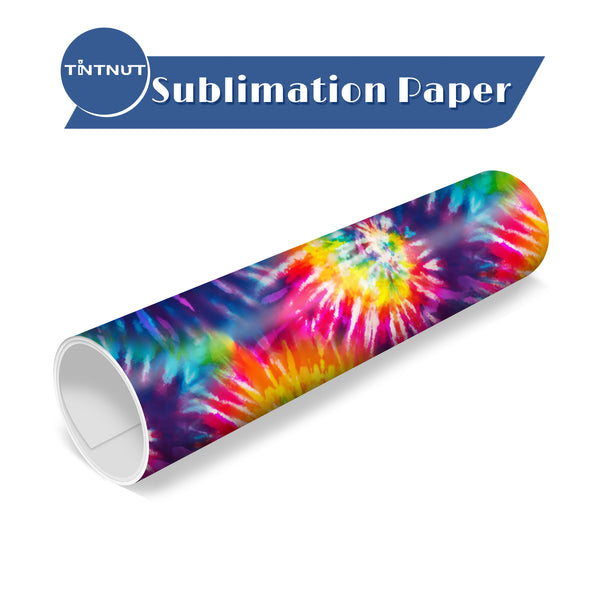 Tintnut Tie Dye Sublimation Transfer Paper,Sublimation Transfer Sheets Compatible with Cricut for DIY Mugs,T-Shirts and Easy to use Transfer