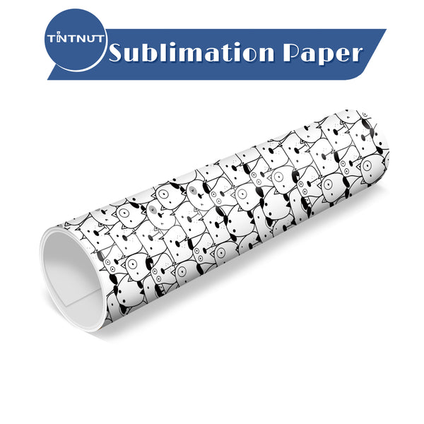 Tintnut Cartoon Dog Pattern Sublimation Transfer Paper,Sublimation Transfer Sheets Compatible with Cricut for DIY Mugs,T-Shirts and Easy to use Transfer.