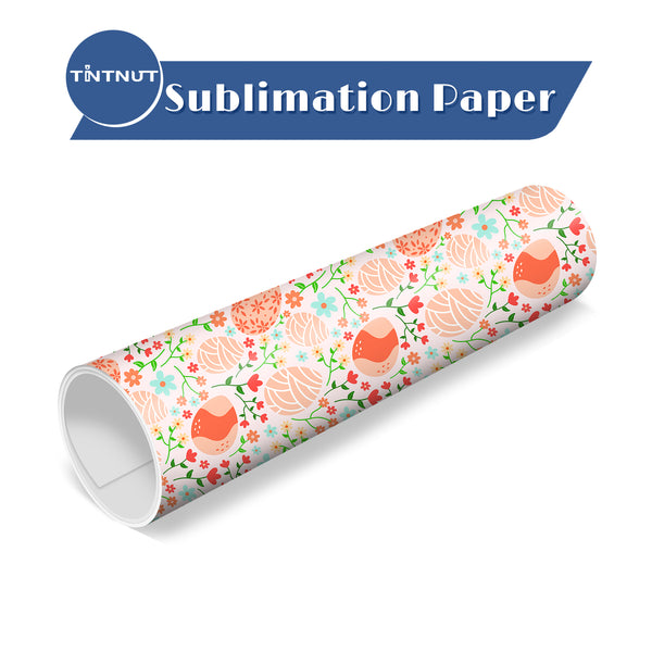 Tintnut Easter Egg Pattern Sublimation Transfer Paper,Egg Pattern Sublimation Ink Transfer Sheets Compatible with ALL Machine and Easy to use Weed.
