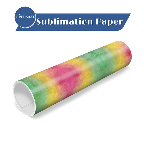 Tintnut Watercolor Sublimation Transfer Paper,Watercolor Gradient Sublimation Transfer Sheets Compatible with Cricut for DIY Mugs,T-Shirts and Easy to use Weed.