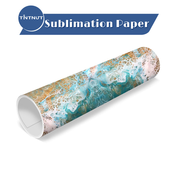 Tintnut Liquid Colors Sublimation Transfer Sheets,Watercolor Sublimation Pattern Transfer Paper Compatible with ALL Machine and Easy to use Transfer.