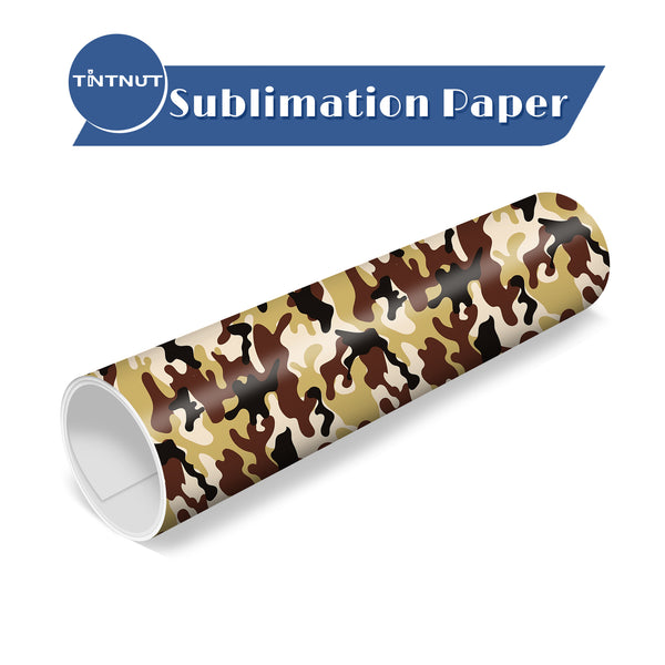 Tintnut Camo Pattern Sublimation Transfer Paper,Sublimation Transfer Sheets Compatible with Cricut for DIY Mugs,T-Shirts and Easy to use Weed.