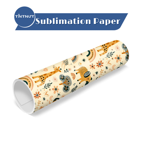 Tintnut Animals Pattern Sublimation Transfer Paper,Sublimation Transfer Sheets Compatible with Cricut for DIY Mugs,T-Shirts and Easy to use Weed.
