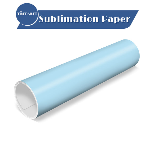 Tintnut Solid Color Sublimation Transfer Paper,light Blue Color Sublimation Transfer Sheets Compatible with ALL Machine and Easy to use Transfer.