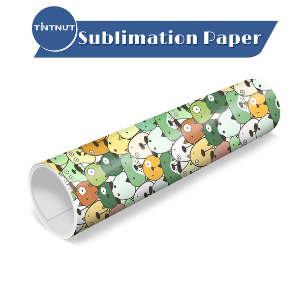 Tintnut Cartoon Dog Pattern Sublimation Transfer Paper,Sublimation Ink Transfer Sheets Compatible with Cricut for DIY Mugs,T-Shirts and Easy to use Transfer.