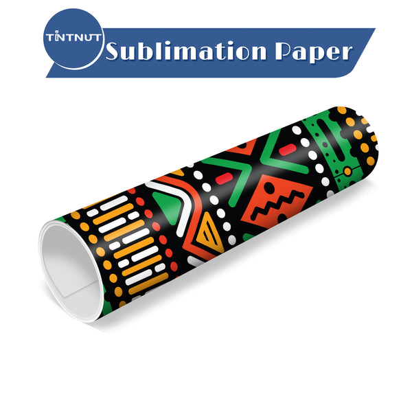 Tintnut Kawanzaa Pattern Sublimation Transfer Paper,Bright Color Sublimation Transfer Sheets Compatible with Cricut for DIY Mugs,T-Shirts and Easy to use Transfer.