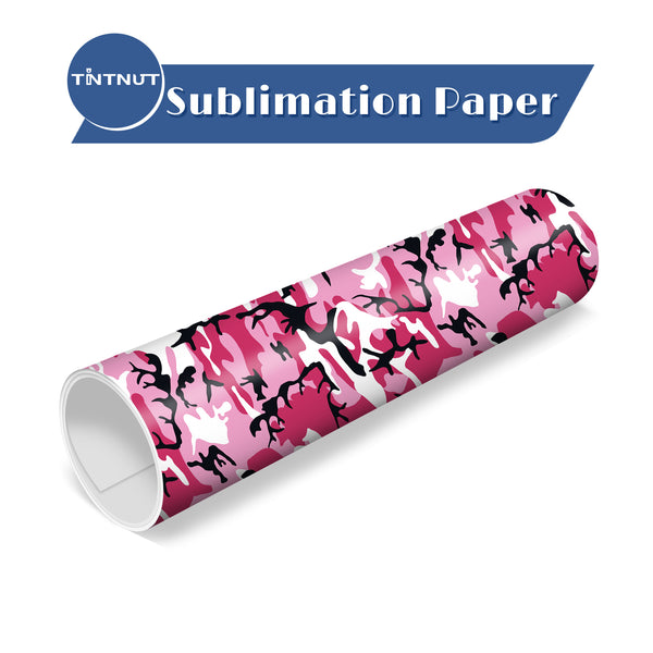 Tintnut Camo Pattern Sublimation Transfer Paper,Sublimation Ink Transfer Sheets Compatible with Cricut for DIY Mugs,T-Shirts and Easy to use Weed.