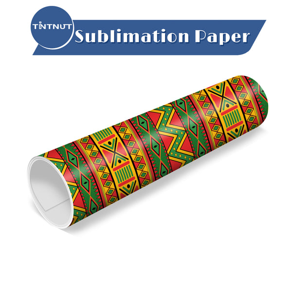 Tintnut Kawanzaa Pattern Sublimation Transfer Paper,Bright Color Sublimation Ink Transfer Sheets Compatible with Cricut for DIY Mugs,T-Shirts and Easy to use Weed.