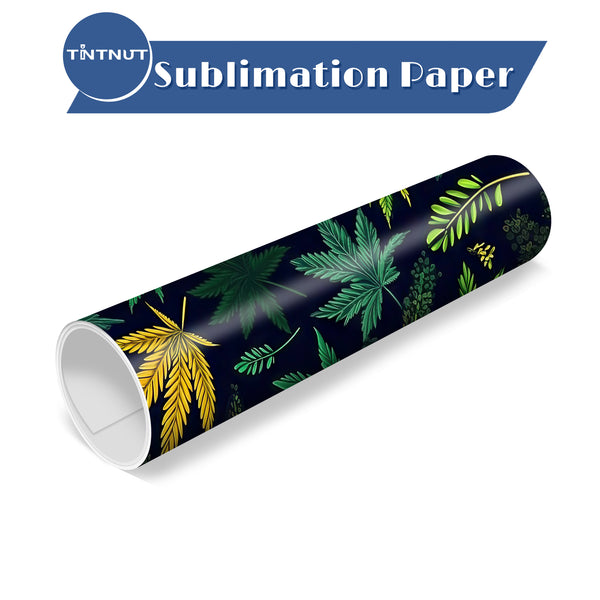 Tintnut Cannabis Sublimation Transfer Paper,Long Leaf Patterned Sublimation Ink Transfer Sheets Compatible with Cricut for DIY Mugs,T-Shirts and Easy to use Transfer