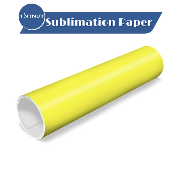 Tintnut Solid Color Sublimation Transfer Paper,Yellow Color Sublimation Transfer Sheets Compatible with ALL Machine and Easy to use Transfer.