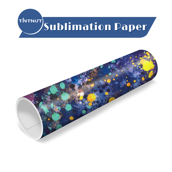 Tintnut Splash Pattern Sublimation Transfer Paper,Watercolor Sublimation Transfer Sheets Compatible with Cricut for DIY Mugs,T-Shirts and Easy to use Transfer.