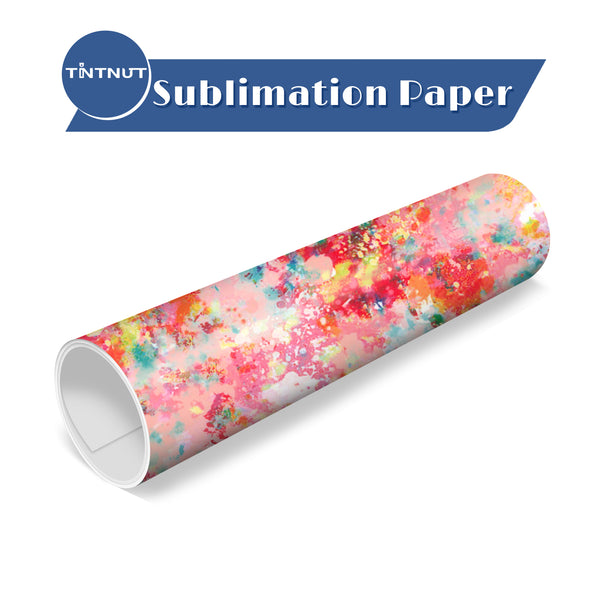 Tintnut Splash Pattern Sublimation Transfer Paper,Watercolor Sublimation Ink Transfer Sheets Compatible with Cricut for DIY Mugs,T-Shirts and Easy to use Weed.