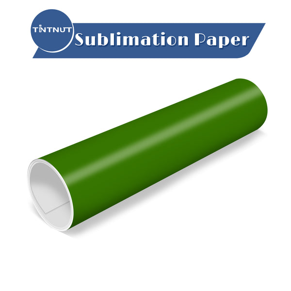 Tintnut Solid Color Sublimation Transfer Paper,Green color Sublimation Ink Transfer Sheets Compatible with Cricut for DIY Mugs,T-Shirts and Easy to use Weed.