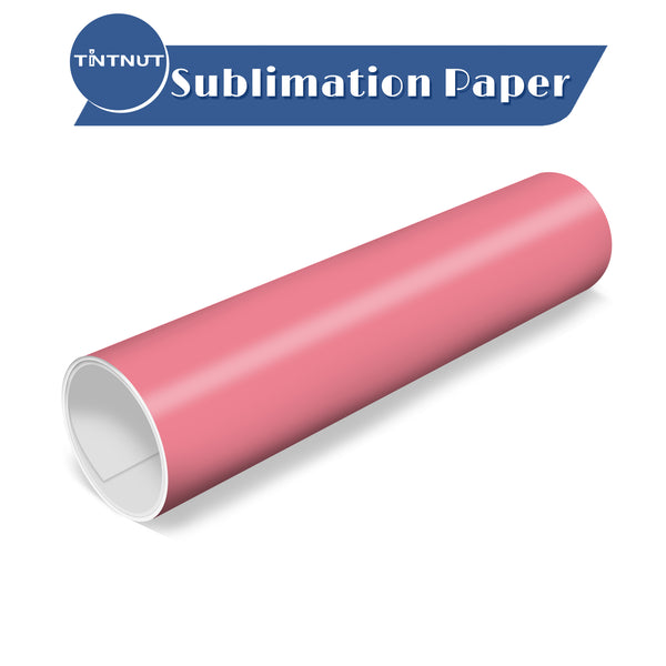 Tintnut Pink Sublimation Transfer Paper,Pure Pink Sublimation Transfer Sheets  Compatible with Cricut for DIY Mugs,T-Shirts and Easy to use Weed.