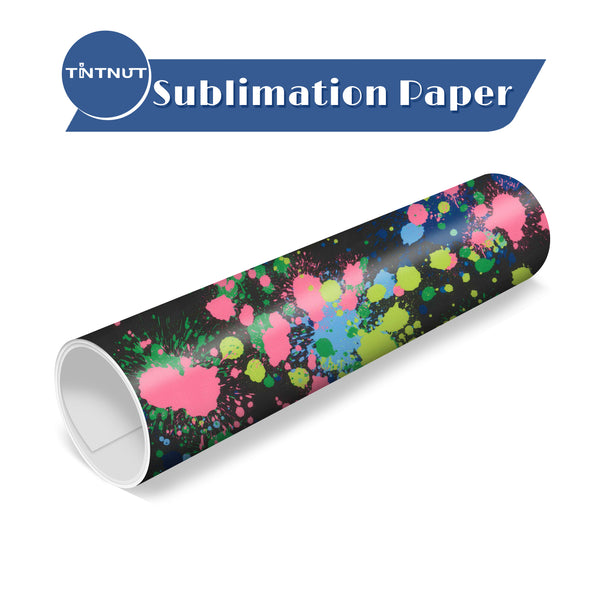 Tintnut Splash Pattern Sublimation Transfer Paper,Watercolor Sublimation Transfer Sheets Compatible with ALL Machine and Easy to use Weed.