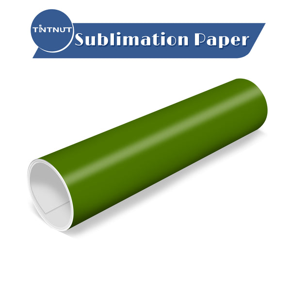 Tintnut Solid Color Sublimation Transfer Paper,Green color Sublimation Transfer Sheets Compatible with ALL Machine and Easy to use Transfer.