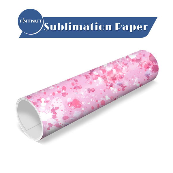 Tintnut Splash Pattern Sublimation Transfer Paper,Watercolor Sublimation Transfer Sheets Compatible with ALL Machine and Easy to use Transfer.