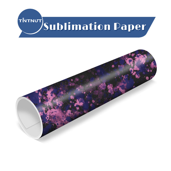 Tintnut Splash Pattern Sublimation Transfer Paper,Watercolor Sublimation Ink Transfer Sheets Compatible with ALL Machine and Easy to use Weed.