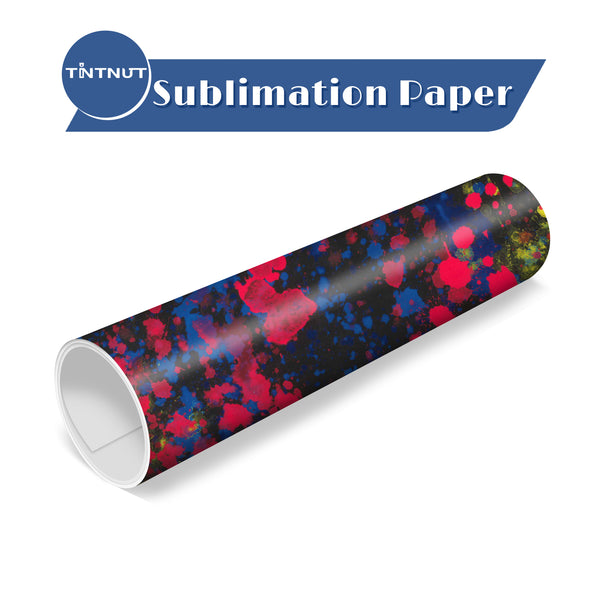Tintnut Splash Pattern Sublimation Transfer Paper,Watercolor Sublimation Ink Transfer Sheets Compatible with ALL Machine and Easy to use Transfer.