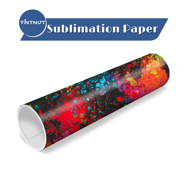 Tintnut Splash Pattern Sublimation Transfer Paper,Watercolor Pattern Sublimation Ink Transfer Sheets Compatible with ALL Machine and Easy to use Weed.