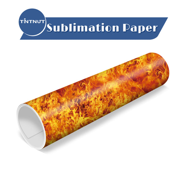 Tintnut Flame Pattern Sublimation Transfer Paper,Sublimation Transfer Sheets Compatible with ALL Machine and Easy to use Transfer.