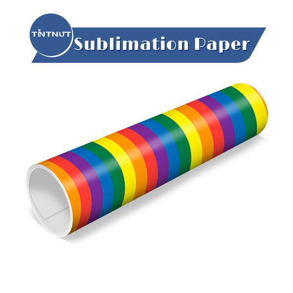 Tintnut LGBT Sublimation Transfer Paper,Rainbow Pattern Sublimation Transfer Paper,Gay Pride Proud Sublimation Ink Transfer Sheets Compatible with ALL Machine and Easy to use Transfer.