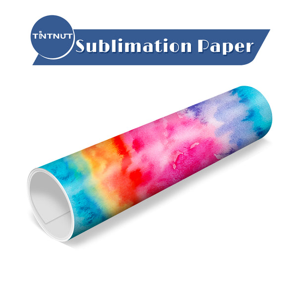 Tintnut Pale Watercolor Sublimation Pattern Transfer Paper,Multi Colors Sublimation Transfer Sheets Compatible with ALL Machine and Easy to use Weed.