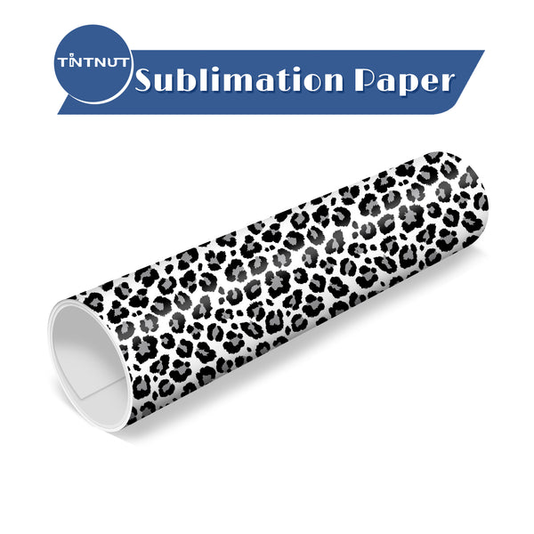 Tintnut Leopard Print Pattern Sublimation Transfer Paper,Leopard Pattern Sublimation Ink Transfer Sheets Compatible with ALL Machine and Easy to use Weed.