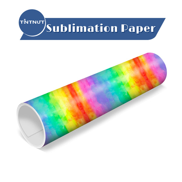 Tintnut Watercolor Sublimation Pattern Transfer Paper,Multi Colors Sublimation Transfer Sheets Compatible with ALL Machine and Easy to use Weed.