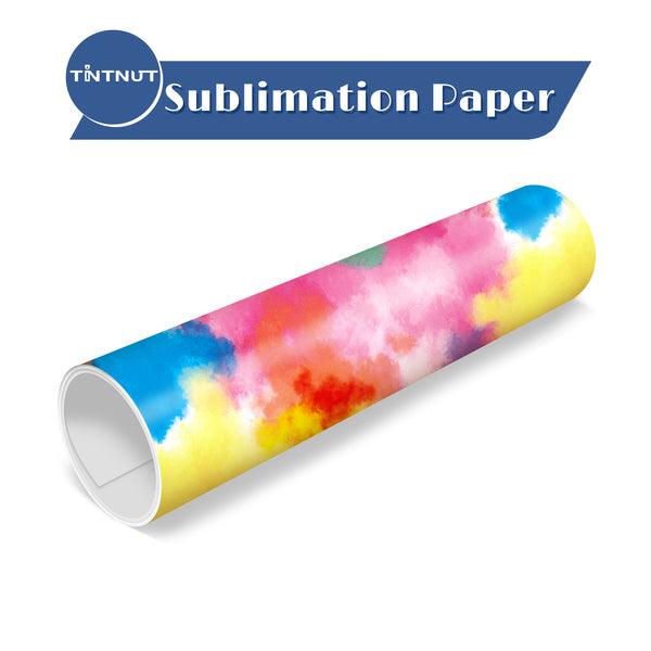 Tintnut Tie Dye Sublimation Transfer Paper,Watercolor Clouds Sublimation Transfer Sheets Compatible with Cricut for DIY Mugs,T-Shirts and Easy to use Transfer.