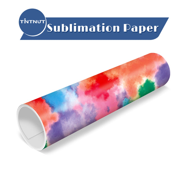 Tintnut Tie Dye Sublimation Transfer Paper,Watercolor Clouds Sublimation Transfer Sheets Compatible with Cricut for DIY Mugs,T-Shirts and Easy to use Weed.