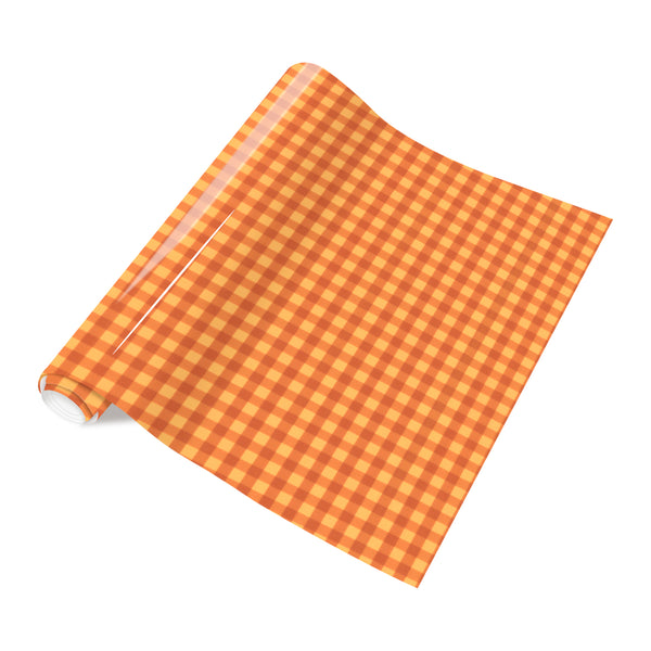 Tintnut Fall Heat Transfer Vinyl HTV Orange Autumn Leaves Buffalo Plaid Thanksgiving Iron On Vinyl for T-Shirts DIY