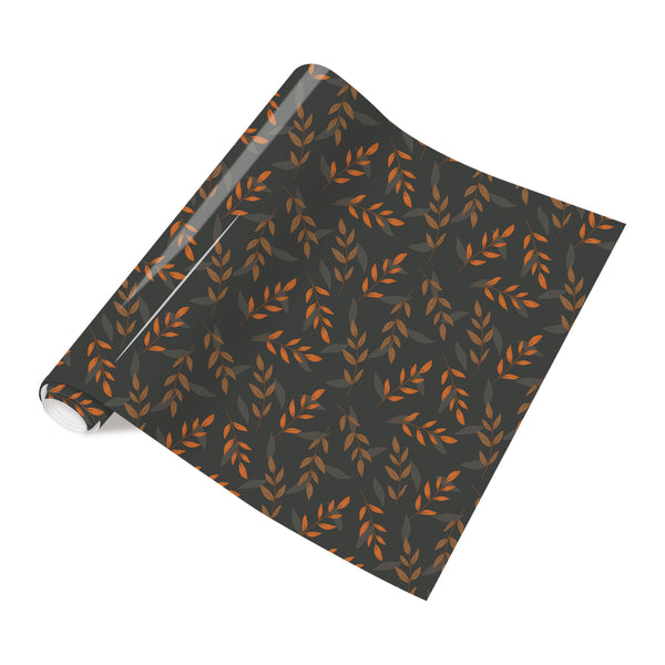 Tintnut Bown Autumn Vinyl Heat Transfer Fall Heat Transfer Vinyl HTV Brown Leaves Thanksgiving Iron On Vinyl for T-Shirts Bags DIY