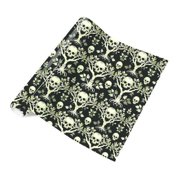 Tintnut Black Halloween HTV Bloody Hand HTV Iron on Vinyl for T-Shirts Red Rose and Skull Patterned Heat Transfer Vinyl