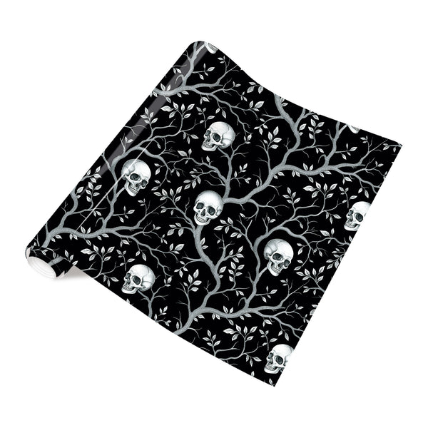 Tintnut Black Halloween HTV Vinyl Heat Transfer Red Rose and Skull Patterned HTV Iron on Vinyl for T-Shirts Bloody Hand HTV Vinyl
